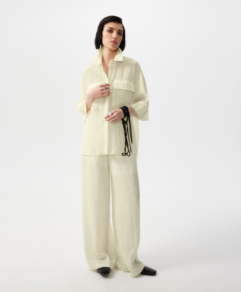 Блузка с коротким рукавом GLVR, цвет: Желтый, 126G24GAC2201 купить онлайн