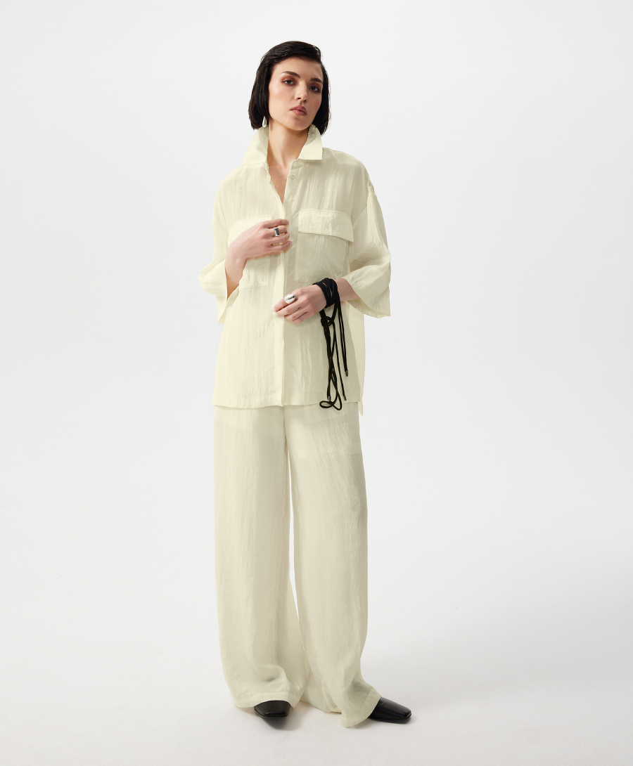 Блузка с коротким рукавом GLVR, цвет: Желтый, 126G24GAC2201 купить онлайн