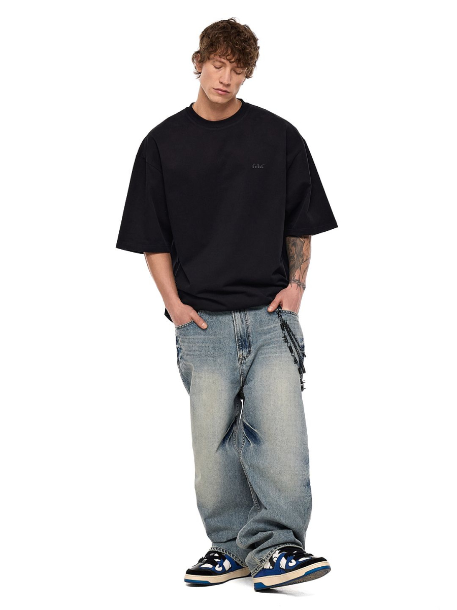 Футболка с принтом FRHT, цвет: Черный, TSLVNLBLK купить онлайн