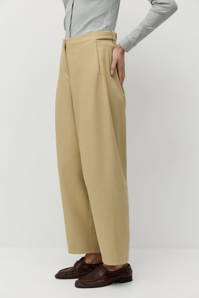 Брюки из итальянского хлопка AROUND, цвет: бежевый, 2816_46W01 купить онлайн