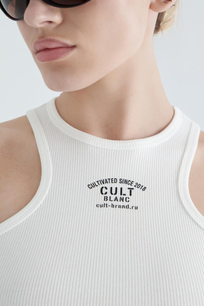 Майка женская CULTBASE, цвет: белый,  купить онлайн