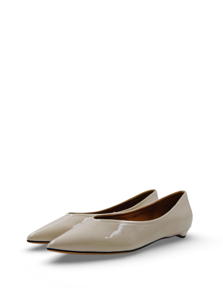 Балетки из натуральной кожи GRANDERA, цвет: бежевый  купить онлайн