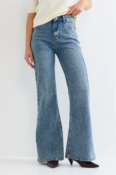 Джинсы-клёш варенка