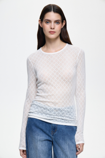 Джемпер ажурный