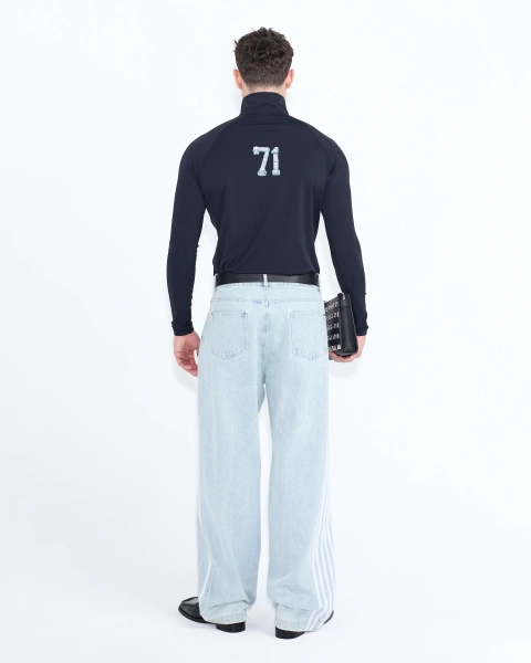 Джинсы с лампасами ASIA ST 71, цвет: серый, Ast71.jeans-stripes-gr купить онлайн