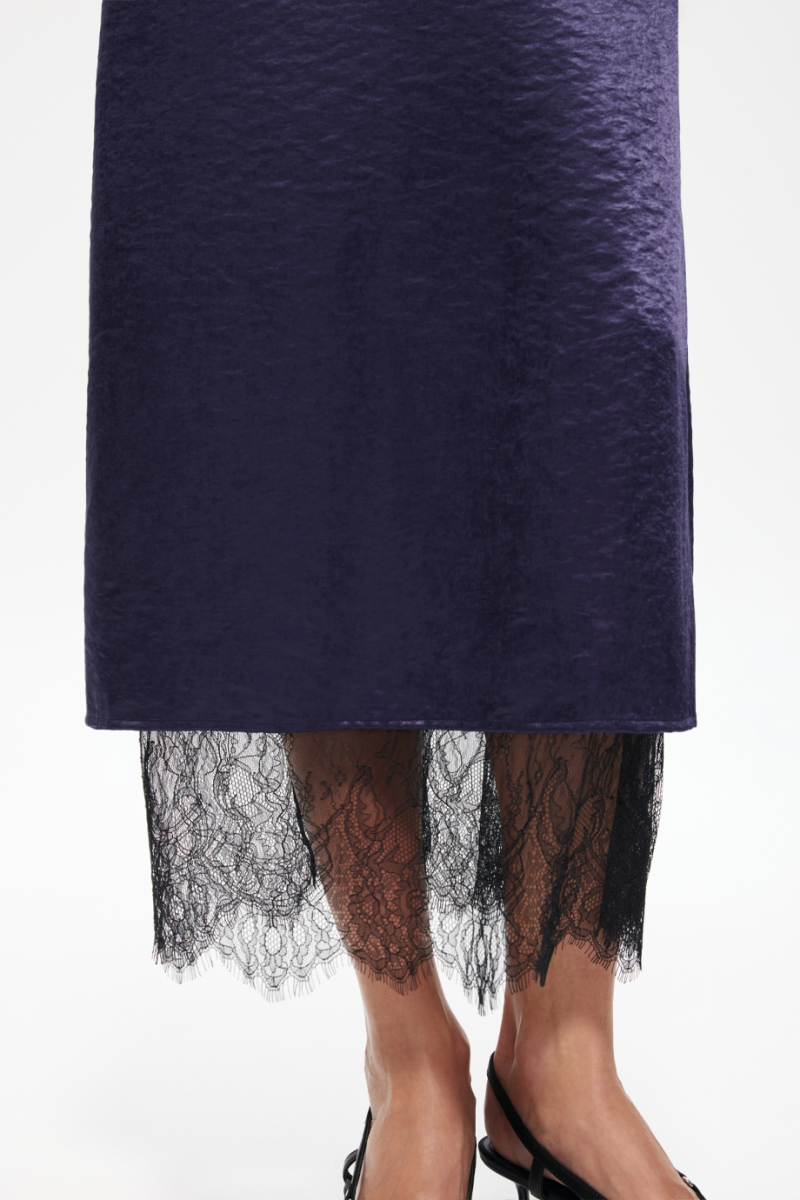 Платье-комбинация с кружевом DREAMS BY ALENA AKHMADULLINA, цвет: фиолетовый, 225102130204295/912000 купить онлайн