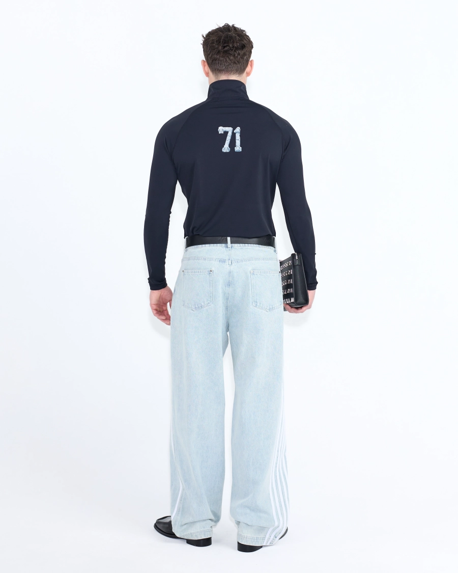 Джинсы с лампасами ASIA ST 71, цвет: серый, Ast71.jeans-stripes-gr купить онлайн