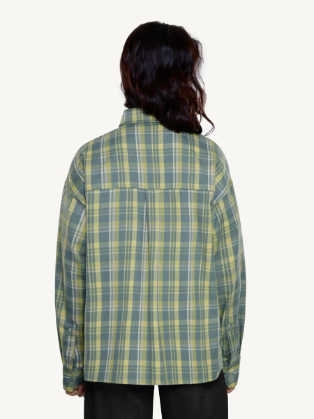 Женская рубашка из фланели MUTED, цвет: зеленый, 905310.WSHR0025_Green купить онлайн