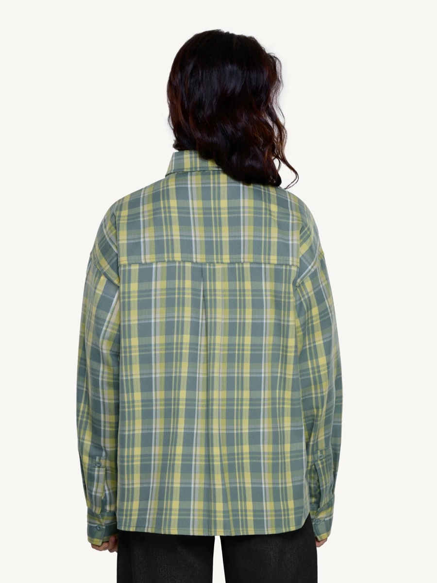 Женская рубашка из фланели MUTED, цвет: зеленый, 905310.WSHR0025_Green купить онлайн