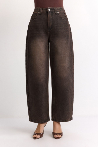 Широкие джинсы TOPTOP, цвет: коричневый, TT.036.18481.700 купить онлайн