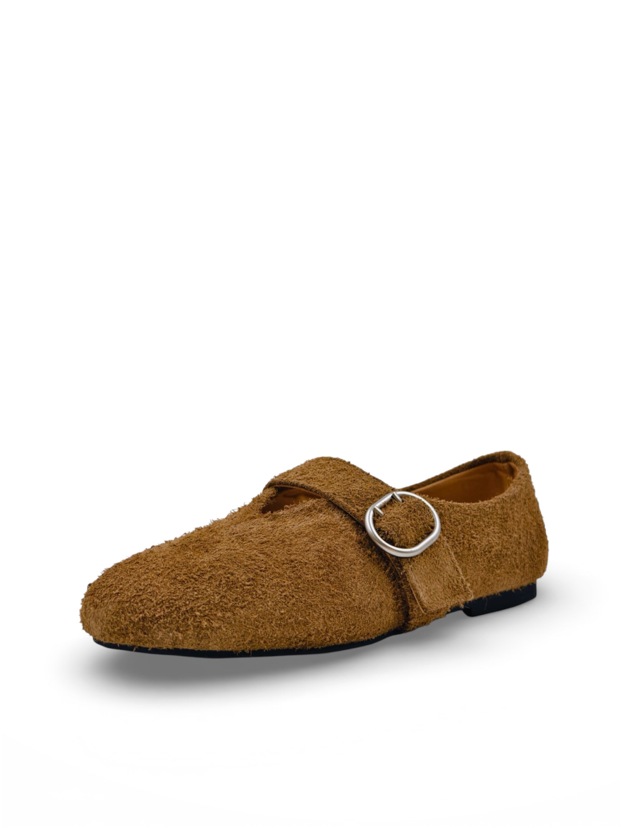 Туфли из натуральной замши GRANDERA, цвет: коричневый c165-5 (910) купить онлайн