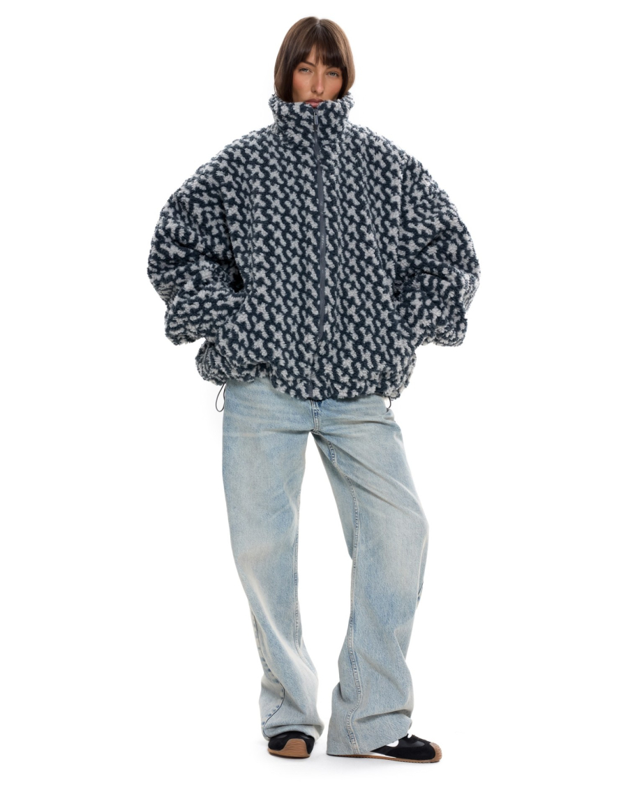 Бомбер Паттерн удлиненный Suborbia, цвет: графит, 007274 купить онлайн