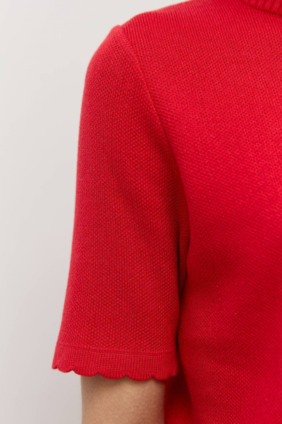 Джемпер-футболка с фигурным краем AROUND, цвет: красный, 219_123CA042 купить онлайн