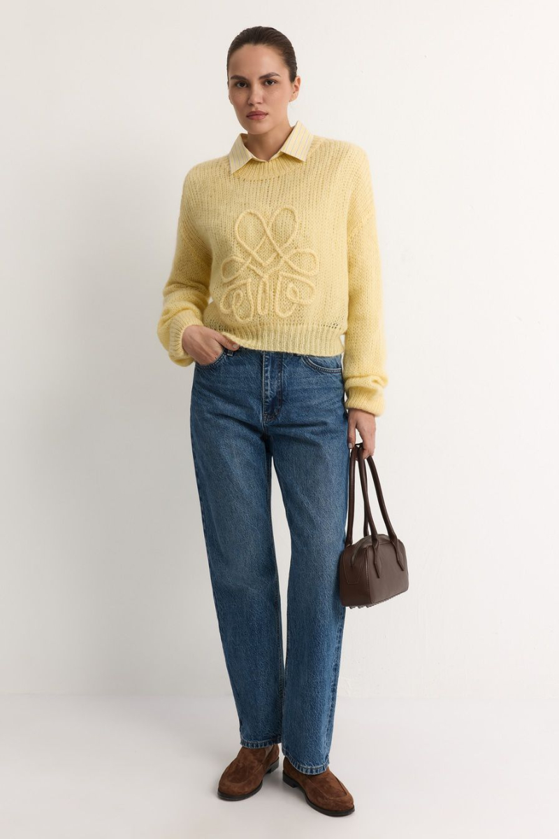 Джемпер-паутинка TOPTOP, цвет: Желтый, TT.050.18824.200 купить онлайн