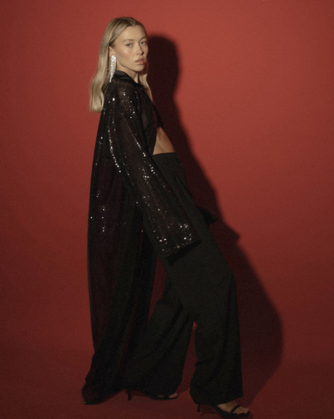 Кардиган с пайетками