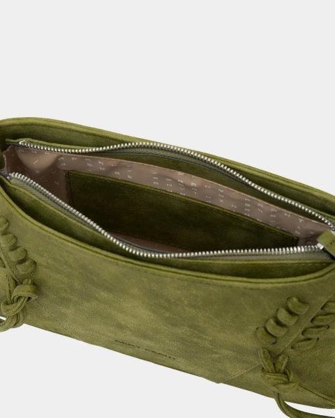 Сумка с декоративной шнуровкой Arny Praht, цвет: зеленый  купить онлайн