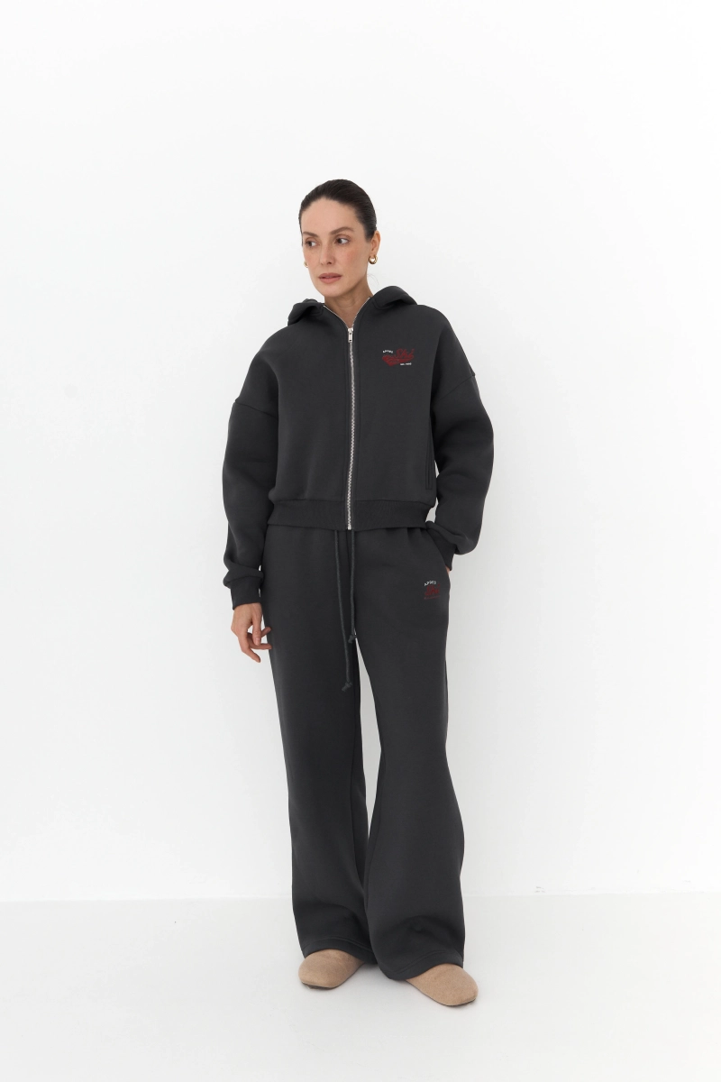 Толстовка на молнии с капюшоном Ricoco, цвет: серый, 5047/2 купить онлайн