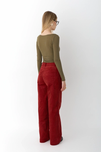 Брюки из вельвета Ricoco, цвет: зимний ягодный, 3078/3 купить онлайн Брюки из вельвета Ricoco, цвет: зимний ягодный, 3078/3 купить онлайн