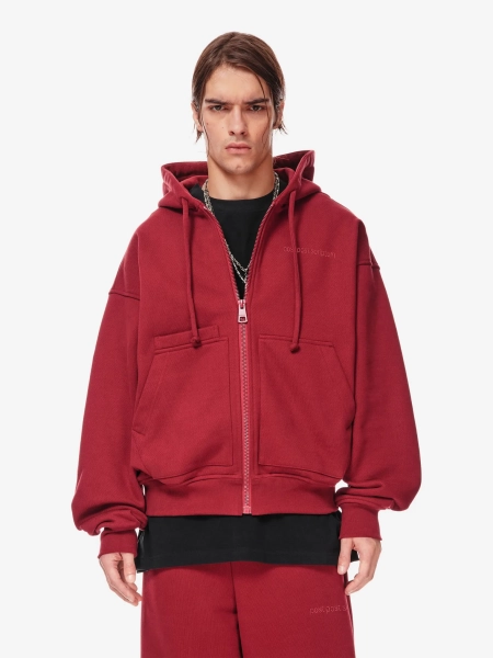 Хлопковый худи на молнии p.p.s., цвет: вишневый ликер, 0853.01.00.PNK купить онлайн Хлопковый худи на молнии p.p.s., цвет: вишневый ликер, 0853.01.00.PNK купить онлайн