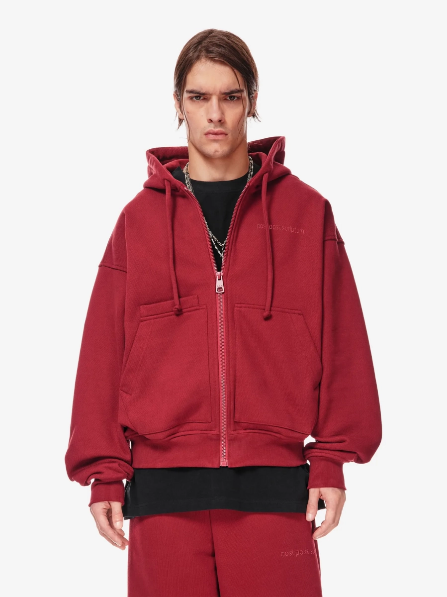 Хлопковый худи на молнии p.p.s., цвет: вишневый ликер, 0853.01.00.PNK купить онлайн Хлопковый худи на молнии p.p.s., цвет: вишневый ликер, 0853.01.00.PNK купить онлайн