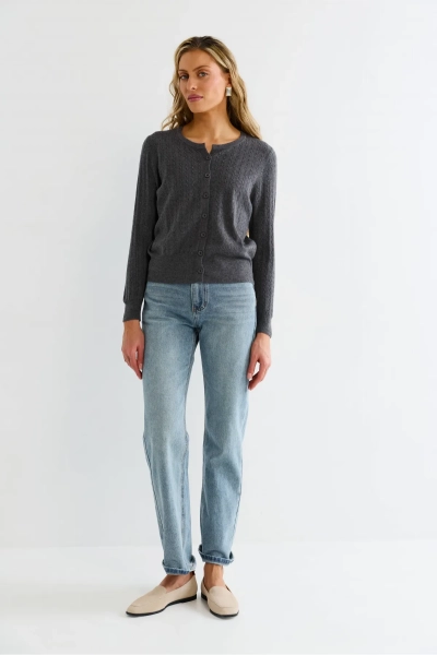 Кардиган тонкий Erist store, цвет: серый, НФ-00003167 купить онлайн