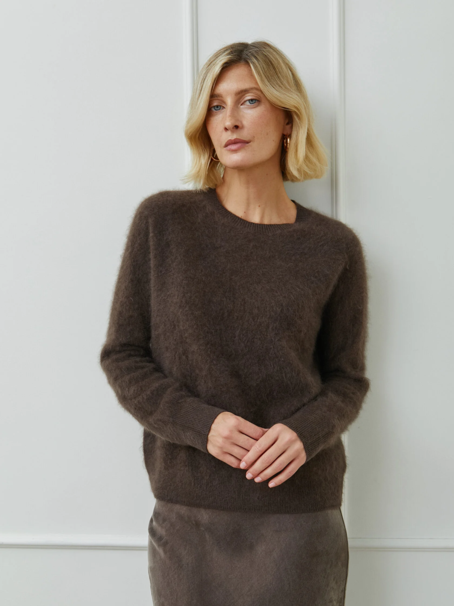 Джемпер кашемировый с круглым вырезом Джемпер кашемировый с круглым вырезом