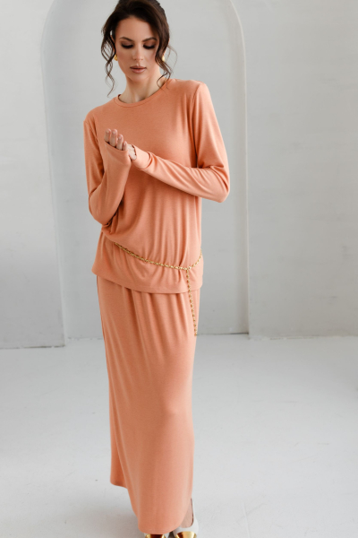 Юбка из трикотажа на резинке VLVT, цвет: красный, 00-00005367 купить онлайн