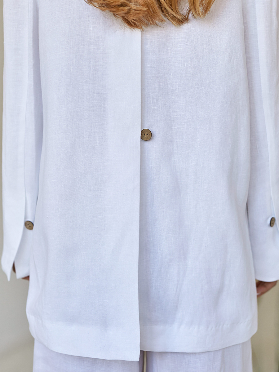 Жакет свободный I.B.W., цвет: лен, белый, CU007 купить онлайн