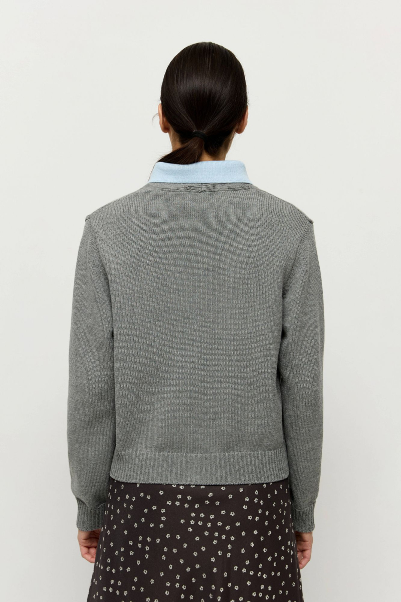 Кардиган из хлопка 2 в 1 AROUND, цвет: мультиколор, 259_26C015 купить онлайн