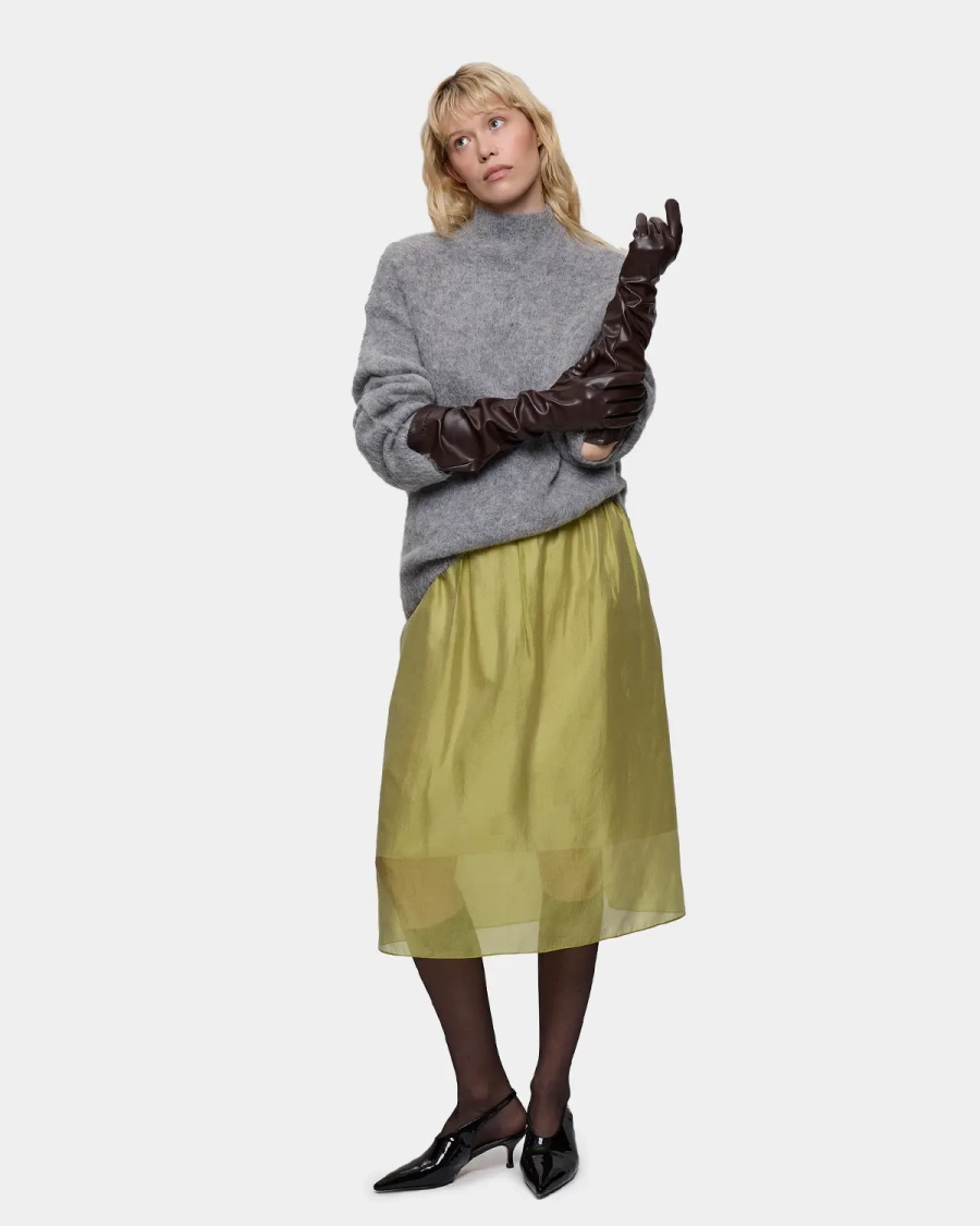 Длинные перчатки Arny Praht, цвет: коричневый  купить онлайн