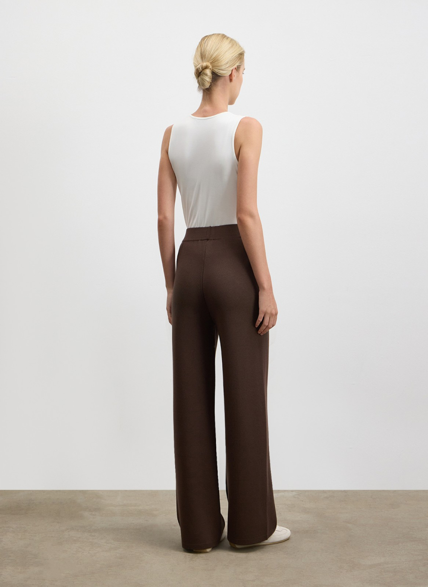 Брюки вязаные ALL WE NEED, цвет: коричневый,  купить онлайн