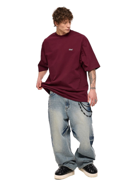 Футболка с принтом FRHT, цвет: рубин, TSLVNLRB купить онлайн