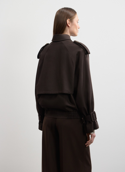 Бомбер из лиоцелла с хлопком ALL WE NEED, цвет: коричневый,  купить онлайн