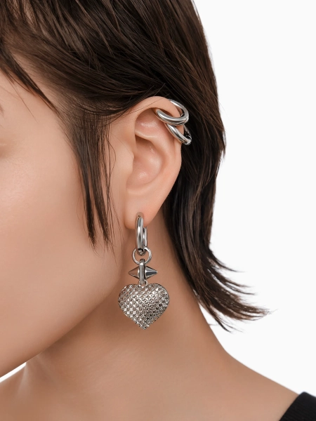 Моносерьга с сердцем RUSHEV RSHV_N25_MN4 купить онлайн