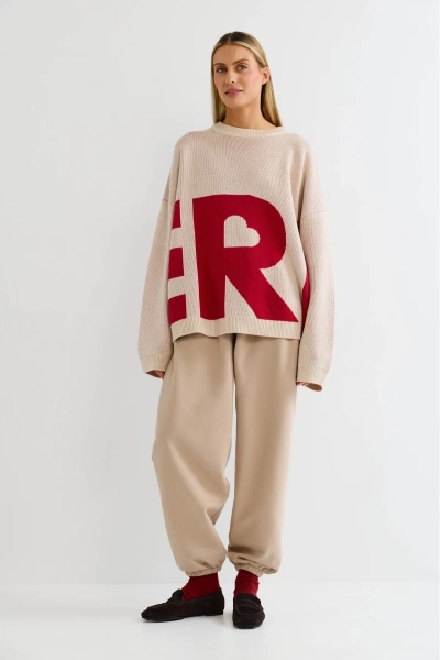 Джемпер c логотипом Erist store, цвет: красный, НФ-00003251 купить онлайн