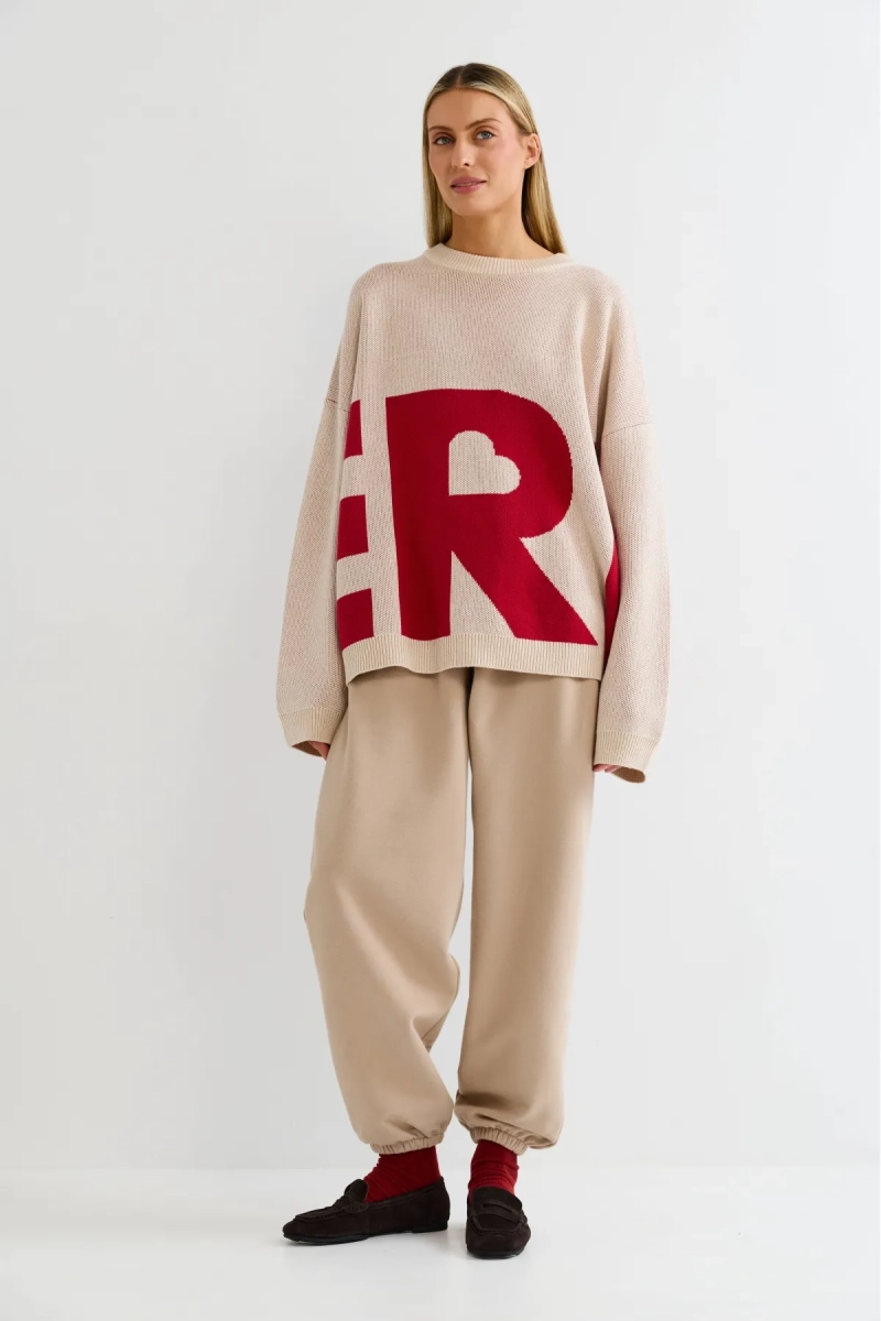 Джемпер c логотипом Erist store, цвет: красный, НФ-00003251 купить онлайн