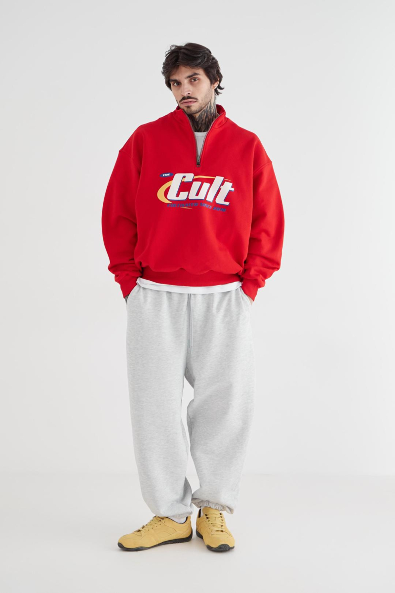 Анорак с принтом CULTBASE, цвет: красный,  купить онлайн