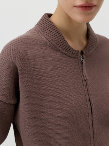 Кардиган-бомбер Conso, цвет: коричневый, KCL 260702 - кофейный купить онлайн