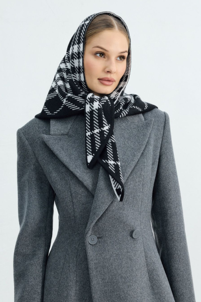 Косынка из смесовой шерсти TOPTOP, цвет: черно-белый TT.604.15562.911 купить онлайн Косынка из смесовой шерсти TOPTOP, цвет: черно-белый TT.604.15562.911 купить онлайн