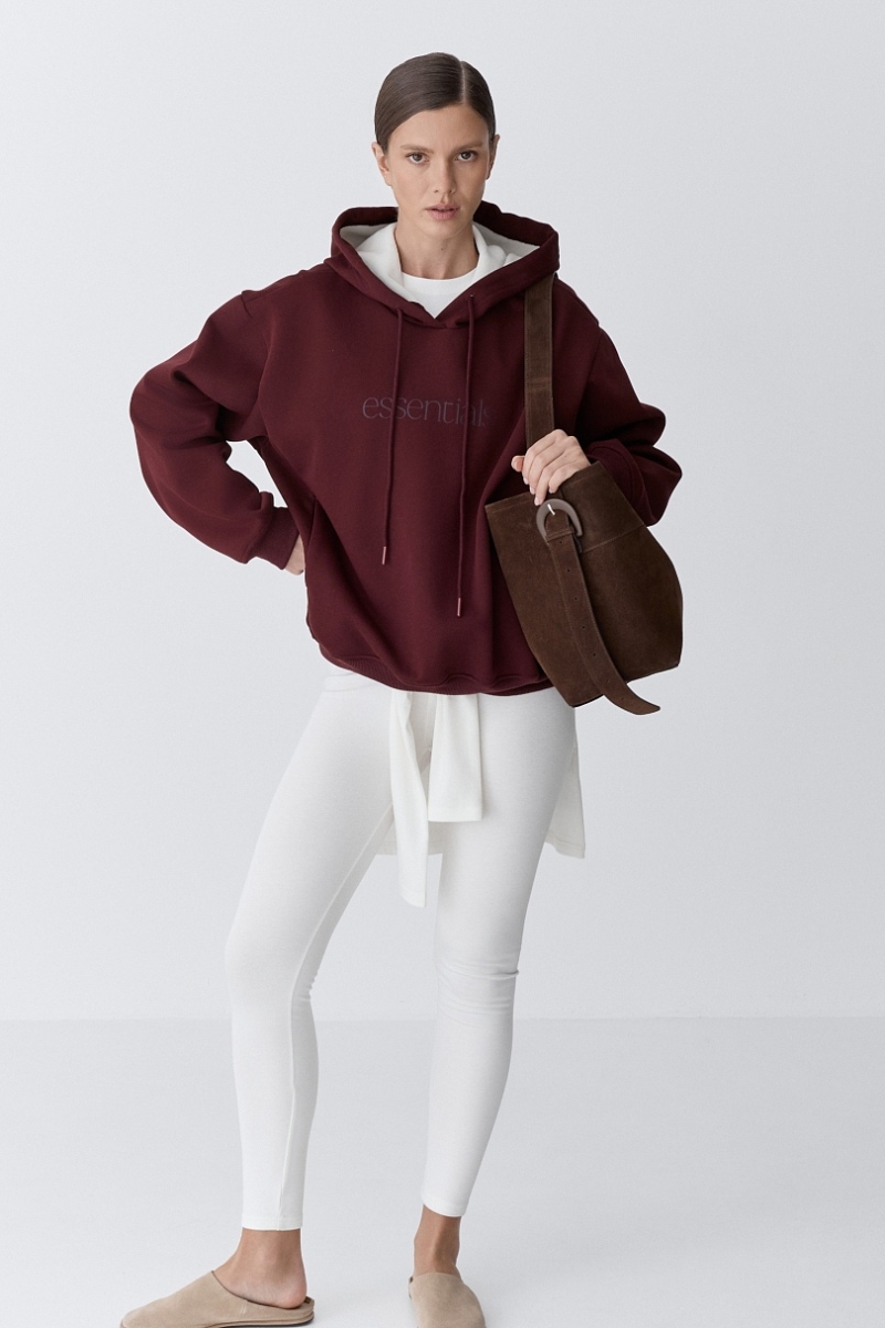 Худи утепленный Ricoco, цвет: Бордовый, 7027/3 купить онлайн