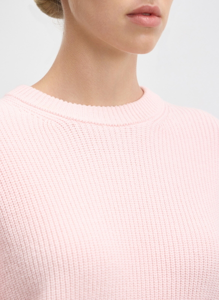 Джемпер из хлопка ALL WE NEED, цвет: розовый,  купить онлайн