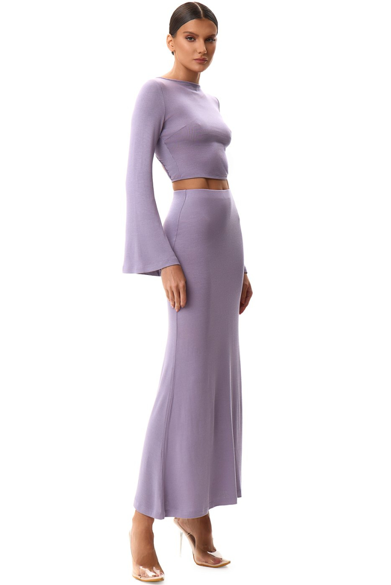 Комплект-двойка с открытой спиной SODAMODA, цвет: фиолетовый, 16118 купить онлайн