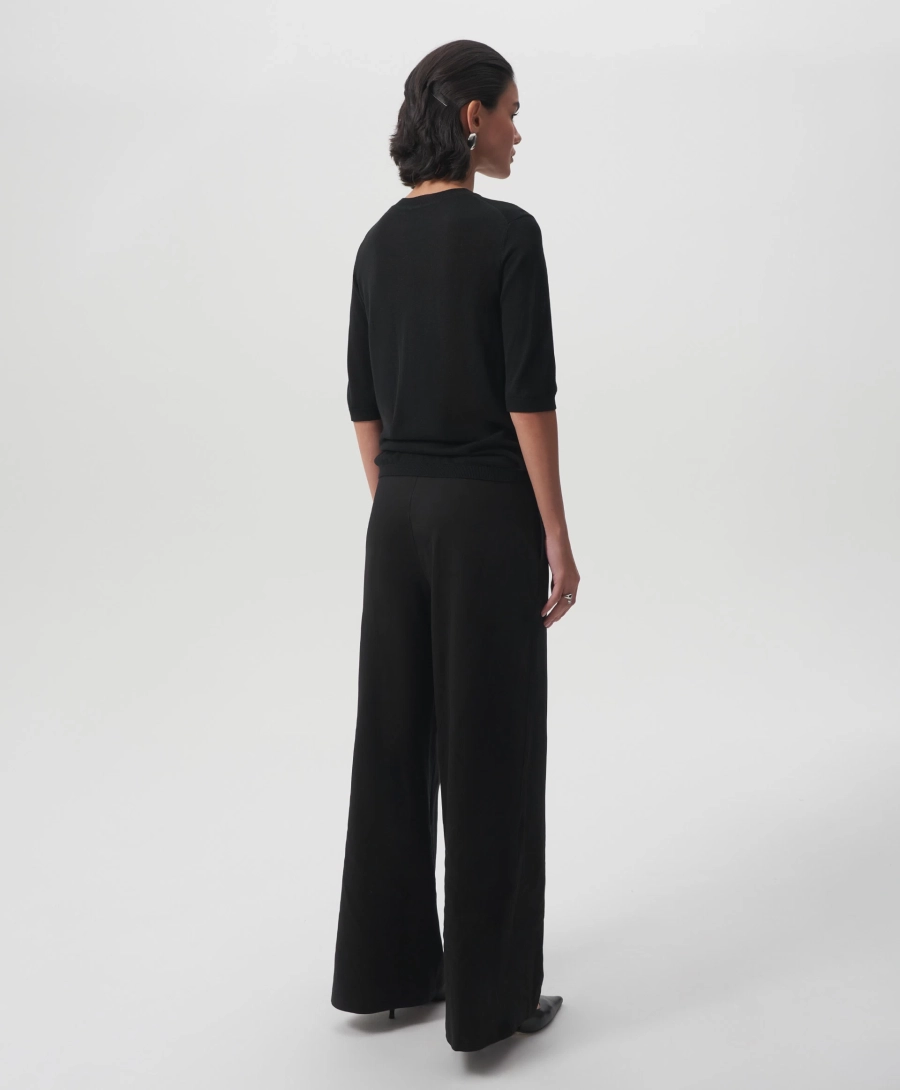 Брюки трикотажные средней посадки GLVR, цвет: Черный,  купить онлайн