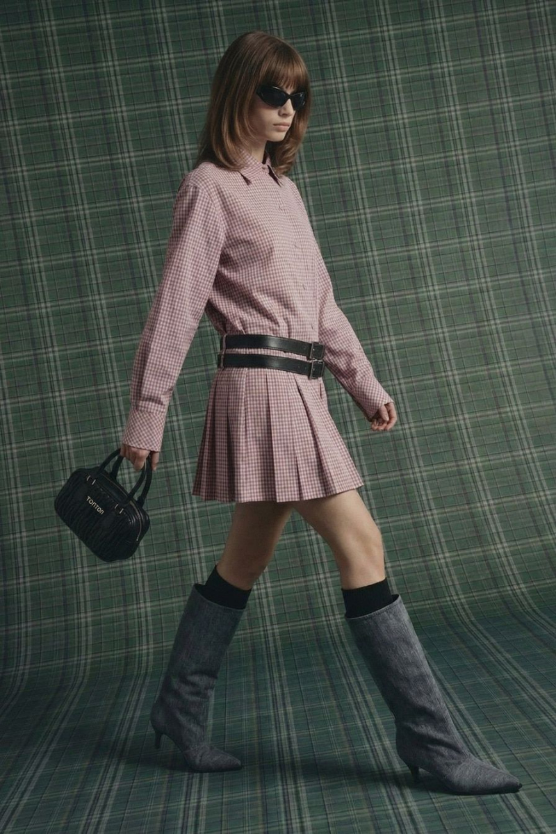 Платье-рубашка из смесового хлопка TOPTOP, цвет: розовый, TT.010.18007.301 купить онлайн