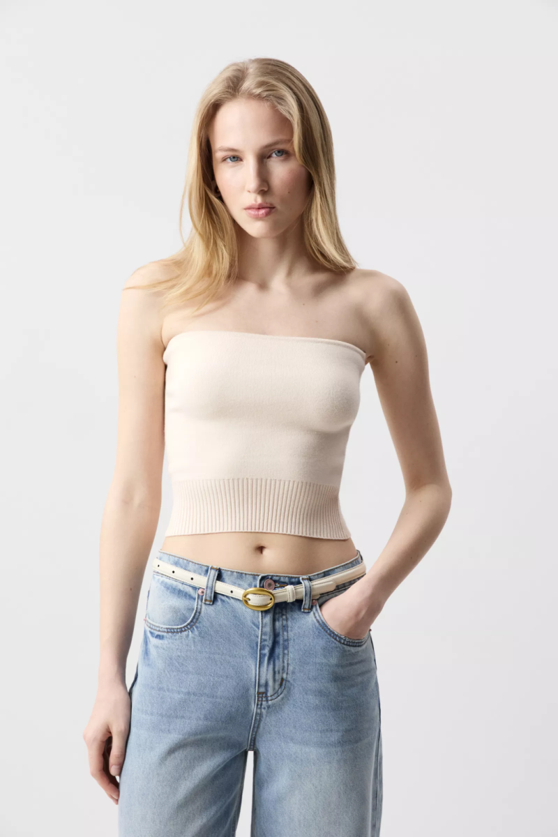 Топ-бандо вязаный