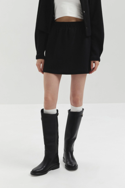 Юбка из фактурного трикотажа