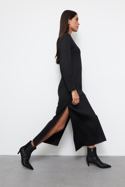 Платье макси из джерси Charmstore, цвет: Черный, 3220-2224-1001 купить онлайн