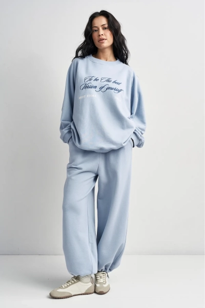 Свитшот винтажный Ледяной голубой Erist store, цвет: голубой, НФ-00003403 купить онлайн