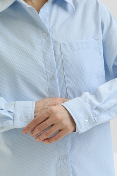 Рубашка с косынкой marte, цвет: голубой,  купить онлайн