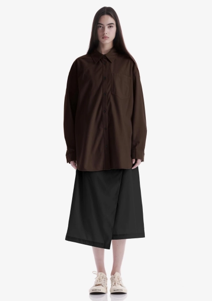 Рубашка из экозамши KRAKATAU, цвет: Кофейный, Nw83-89 купить онлайн